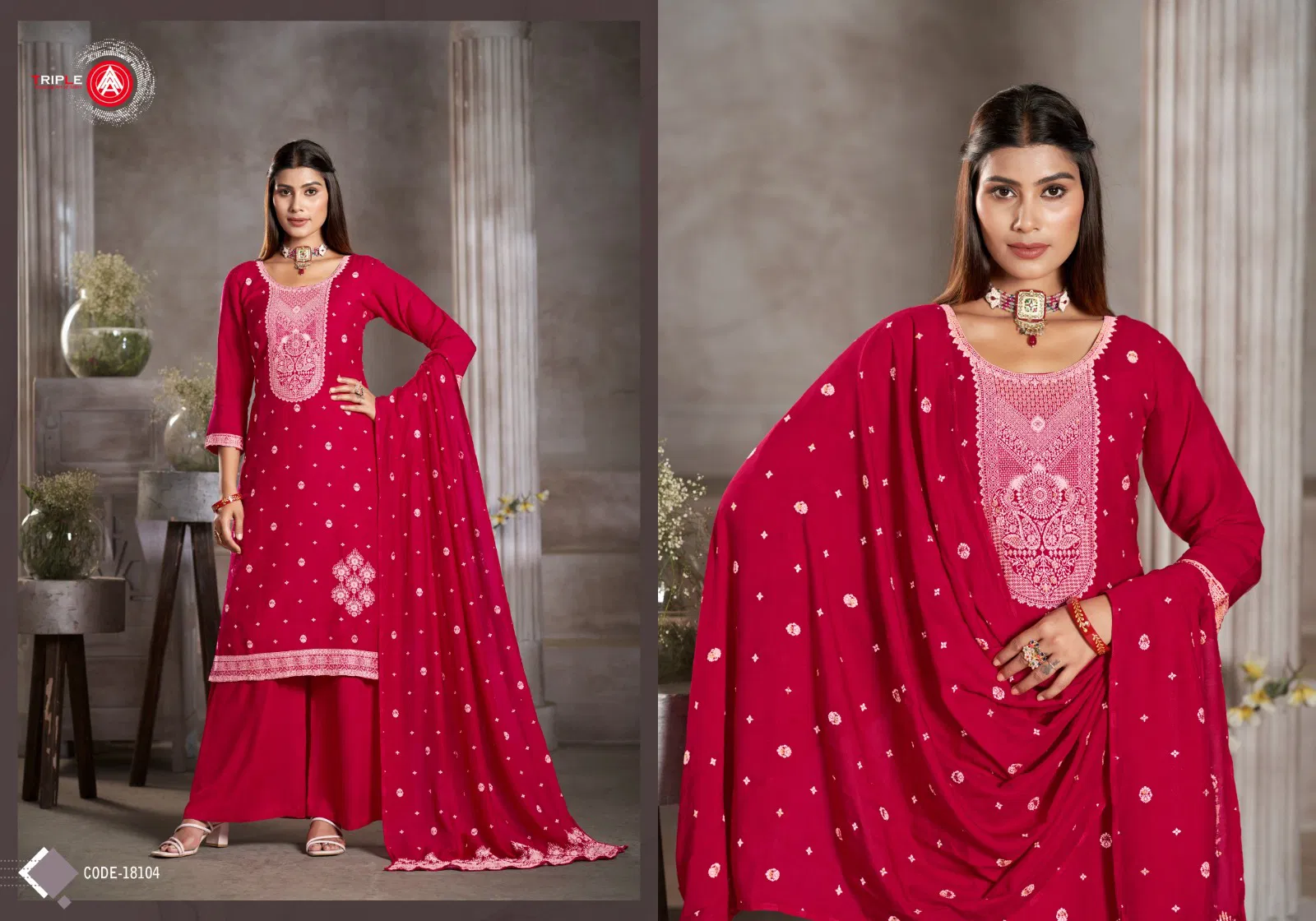 Kia Dark By Triple Aaa Muslin Lakhnavi Online Salwar Kameez Wholesale